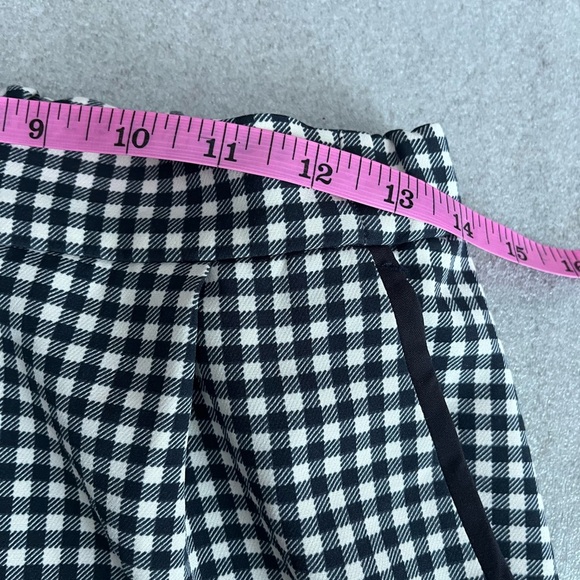 [US6]Weekend MaxMara Black and White Gingham Cropped Pants - Picture 6 of 11